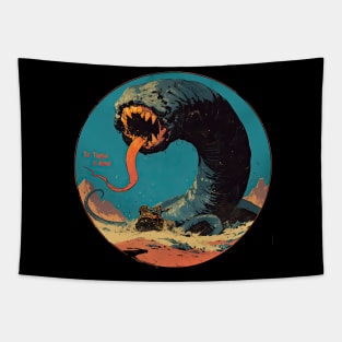 To tame a Land Iron Maiden monkey Tapestry