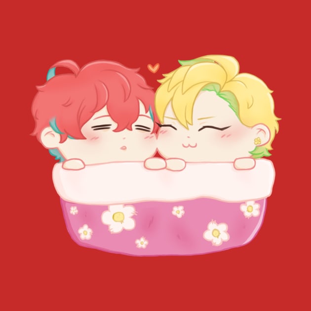 sleepy doppo and hifumi hypmic by annamustdie