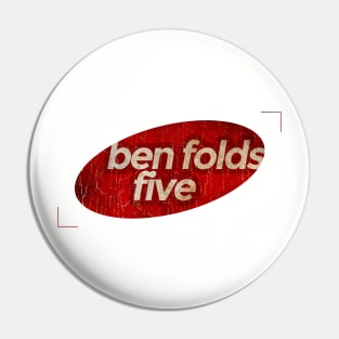 Ben Folds Five - simple red elips vintage Pin