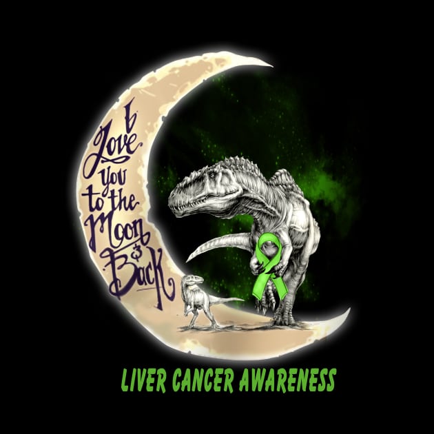 liver cancer moon dinosaur by TeesCircle