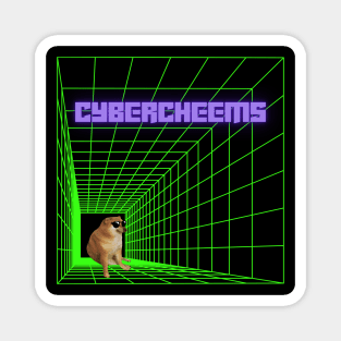 CyberCheems the dog in the cybermatrix Magnet