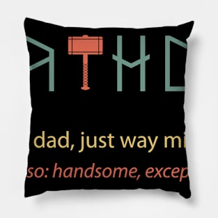 Fathor funny dictionary  father's day funny gift Pillow