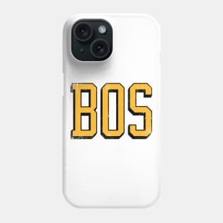 BOSton retro - White/Gold Phone Case