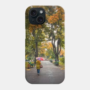 fall season in the park Phone Case