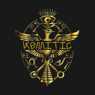 Kemitic spirituality Hieroglyphics ancient egypt gift T-Shirt