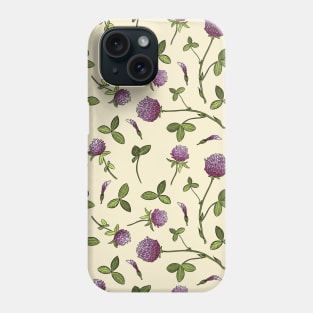 Red Clover Pattern Phone Case