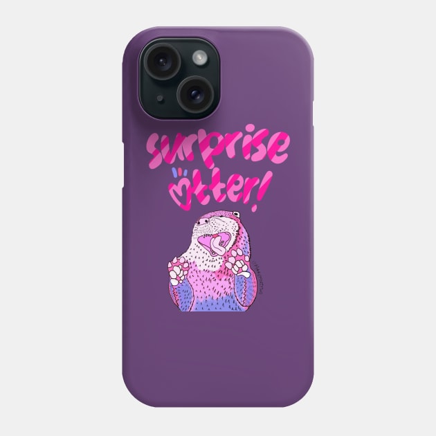 Surprise Otter! Phone Case by marv42