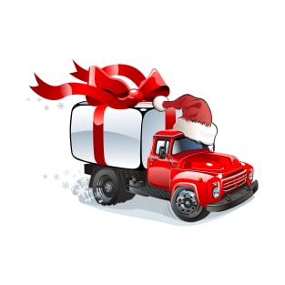 Cartoon christmas truck T-Shirt