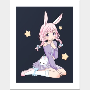 Cute girl anime Poster for Sale by iWallGlow