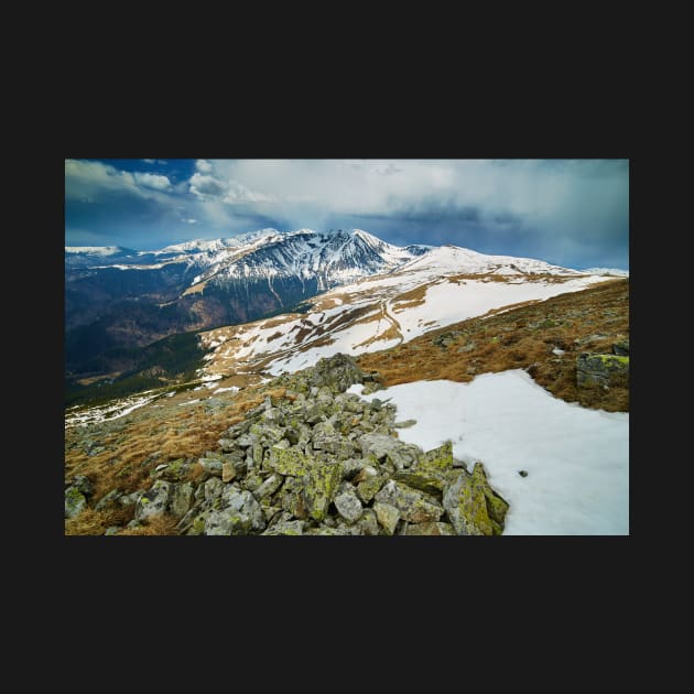 Mountain range in the spring by naturalis