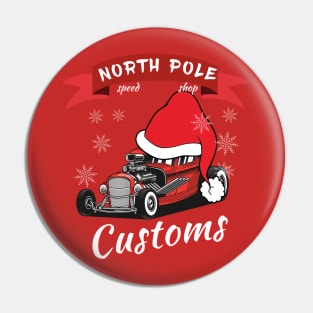 North Pole Customs Pin