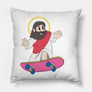 Jesus Skate: Lord of the Board Pillow