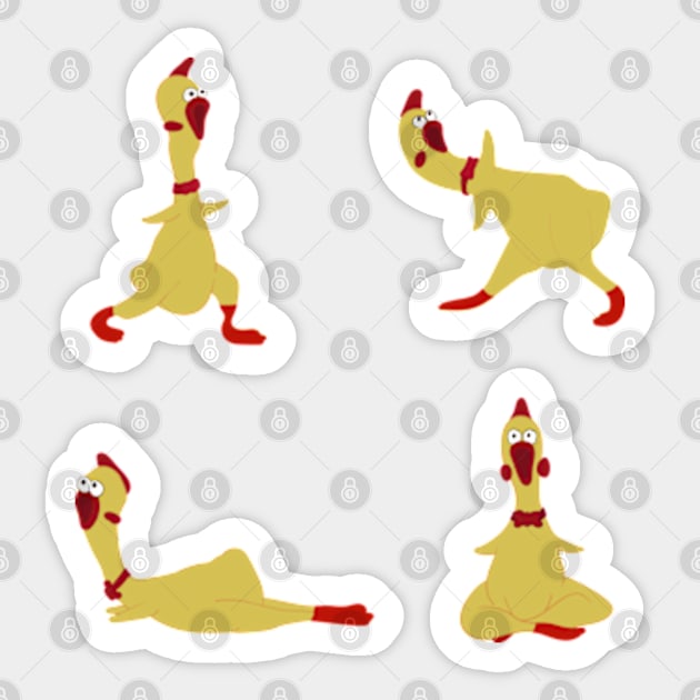 Peaceful Yoga Pose Sticker