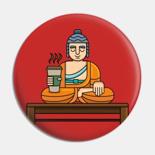 Coffee Monk Pin