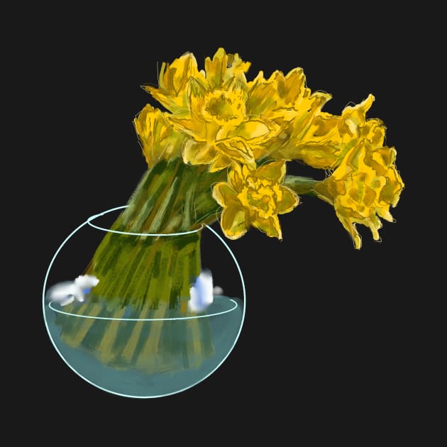 STYLISED DEWI SANT DAFFODILS by MarniD9