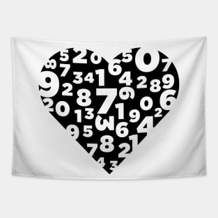 Heart Numbers Tapestry