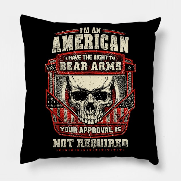 Right to bear arms Pillow by artística