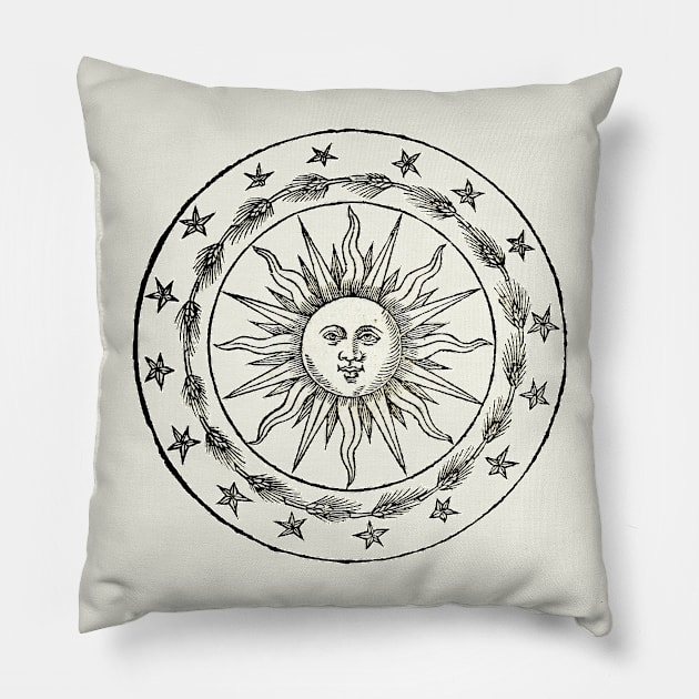 Harvest Sun by Claude Paradin Pillow by Hiraeth Tees