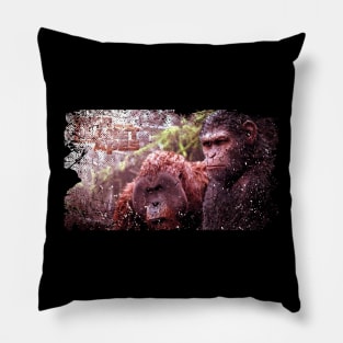 Apes' Warcry Commemorate the Ape-Human Conflict and Evocative Themes of the Apes Pillow