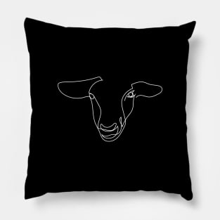 Sheep One Line Pillow