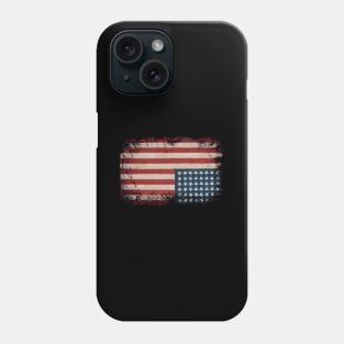 American Flag Distress Upside Down United States Usa Phone Case