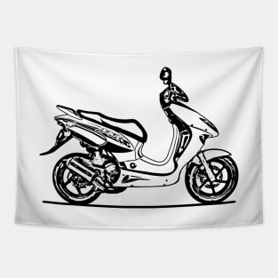 X8RS Super Sport Motorcycle Sketch Art Tapestry