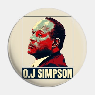 oj simpson retro color Pin