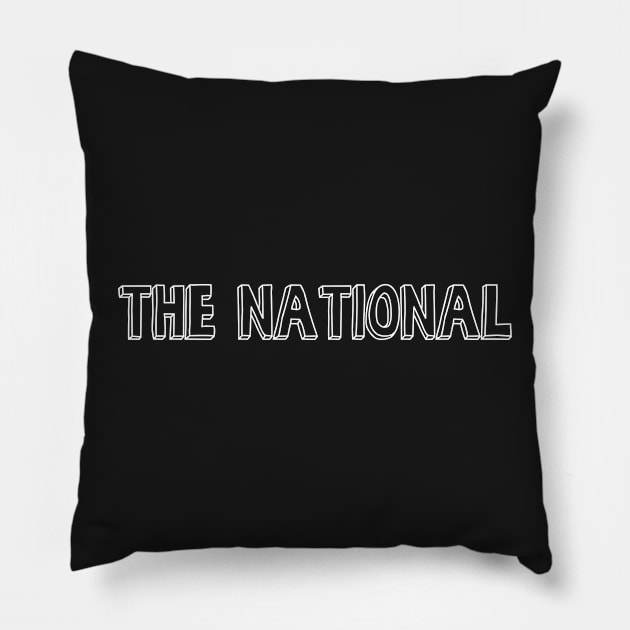 The National Band Logo Bob´s Burger Lettering Pillow by TheN