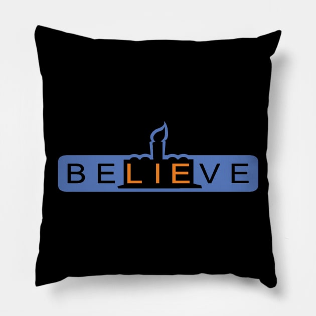 BeLIEve Pillow by TrulyEpic