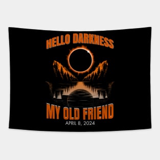 Hello Darkness My Old Friend Solar Eclipse April 08, 2024 Tapestry