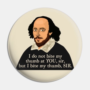 William Shakespeare - funny quote from Romeo and Juliet Pin