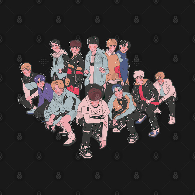 Disover TREASURE Kpop art illustration diamond YG - Treasure - T-Shirt