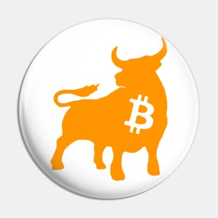 Bitcoin bull Pin