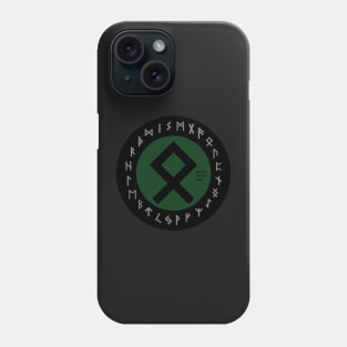 Green Othala Futhark Rune Symbol Phone Case
