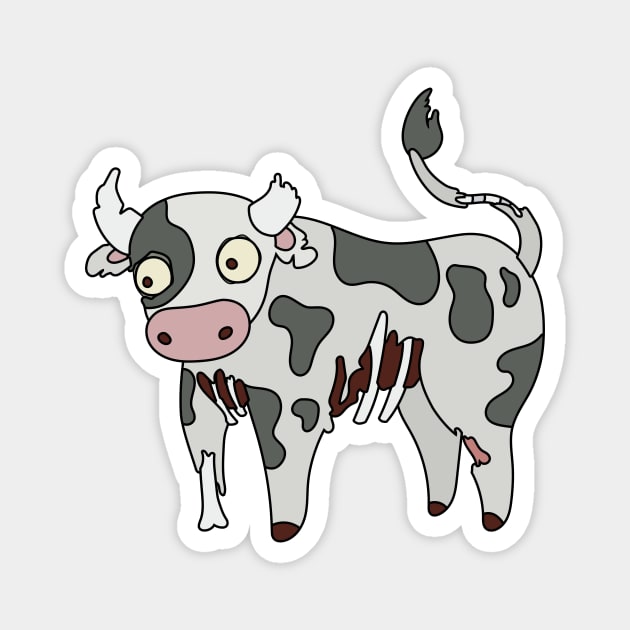 Cute Holy Cow! with Glasses | Magnet