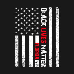 Florida black lives matter Flag American Vintage T-Shirt