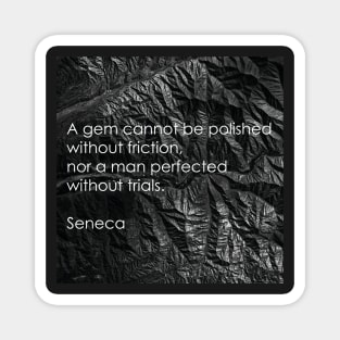 Seneca: Stoic quote on difficulties Magnet