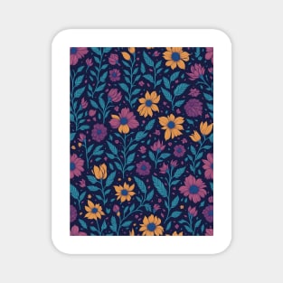 Seamless patterns of flowers 2 Magnet