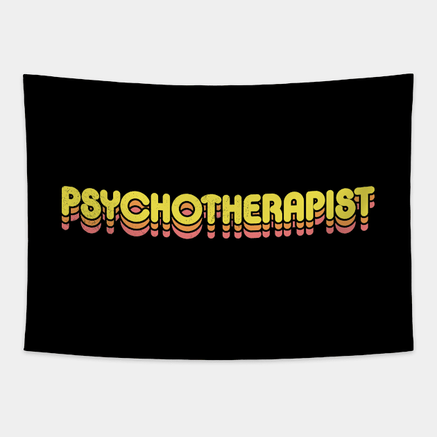 Retro Psychotherapist Tapestry by rojakdesigns