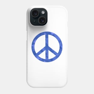 Peace Sign Blue Phone Case