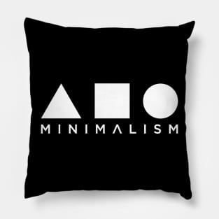 Evolving Minimalism - triangle, square, and circle Pillow