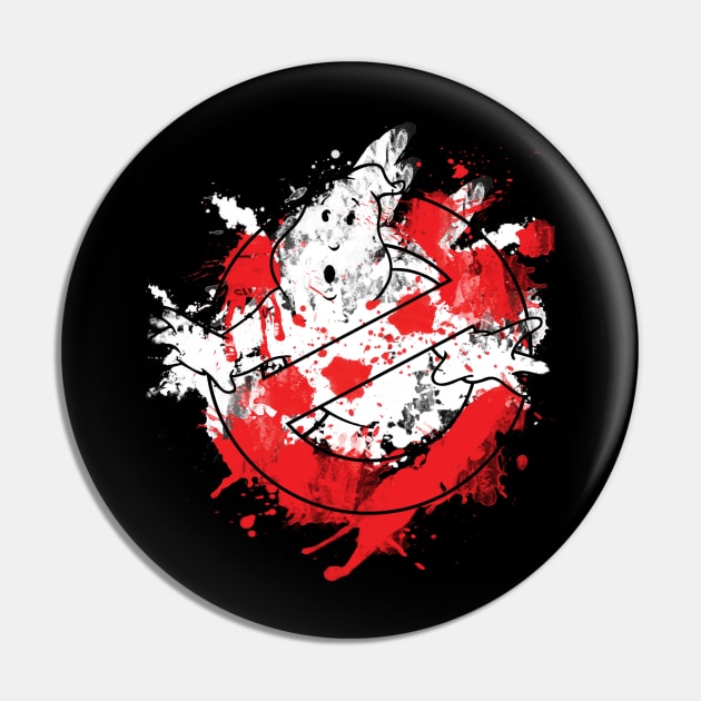 Ghostbusters Paint Splatter Pin by thorbahn3