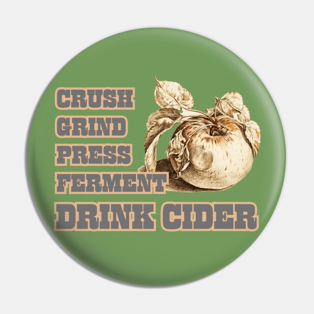 How To Cider. Crush, Grind, Press, Ferment. Classic Cider Style Pin by SwagOMart