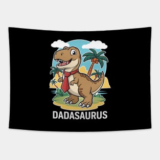 Dadasaurus T-Rex Dinosaur Father's Day Tapestry