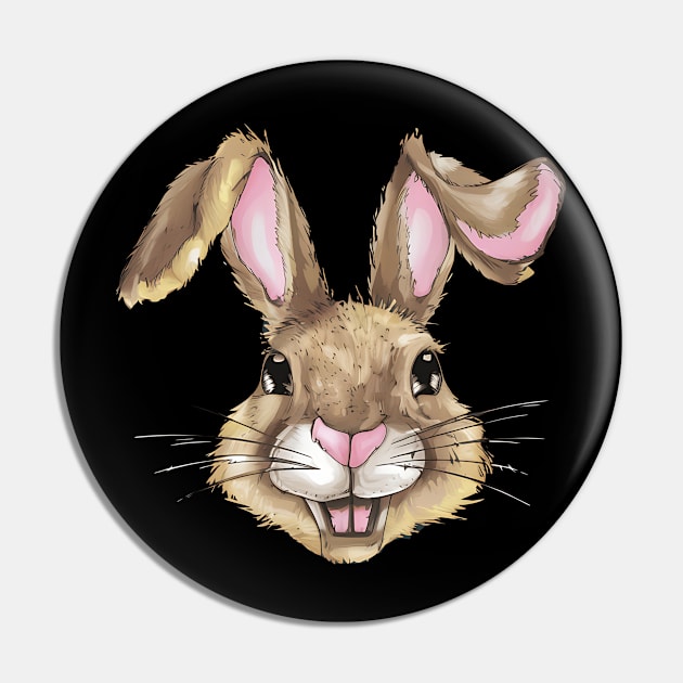 Cute Bunny Pin by NomiCrafts