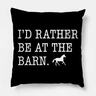 equestrian barn life horse Pillow