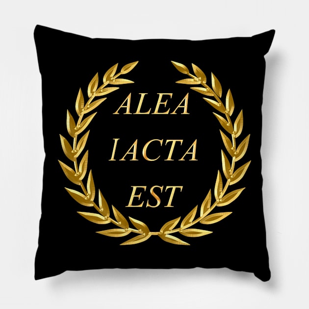 Alea Iacta Est Pillow by arkitekta