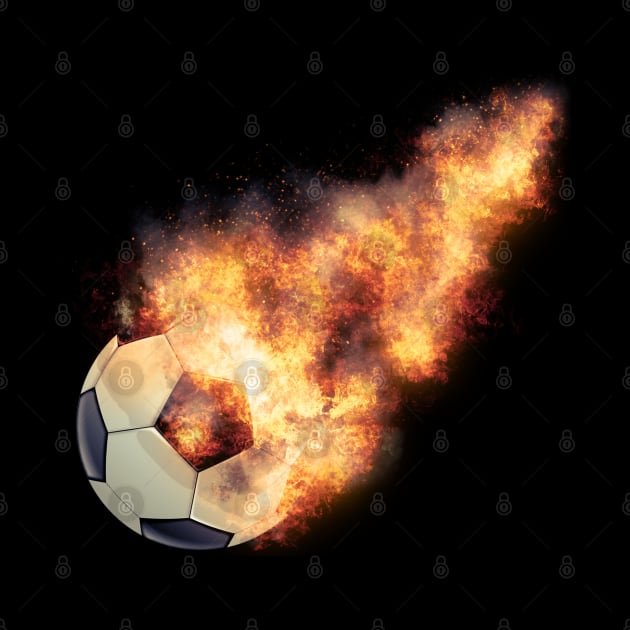 Flaming Soccerball by Ratherkool