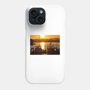 Sunset And The Boats Phone Case