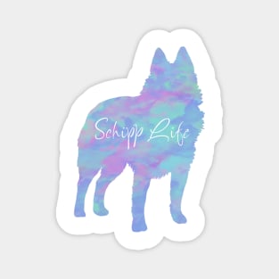 Schipperke Life Rainbow Pastel Magnet